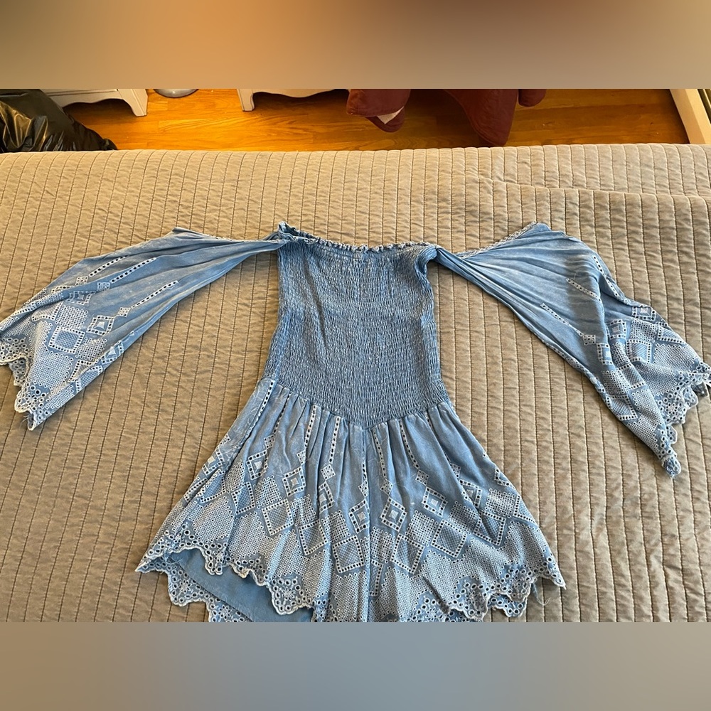 Vintage Havana Women’s Boho off the shoulder Romper